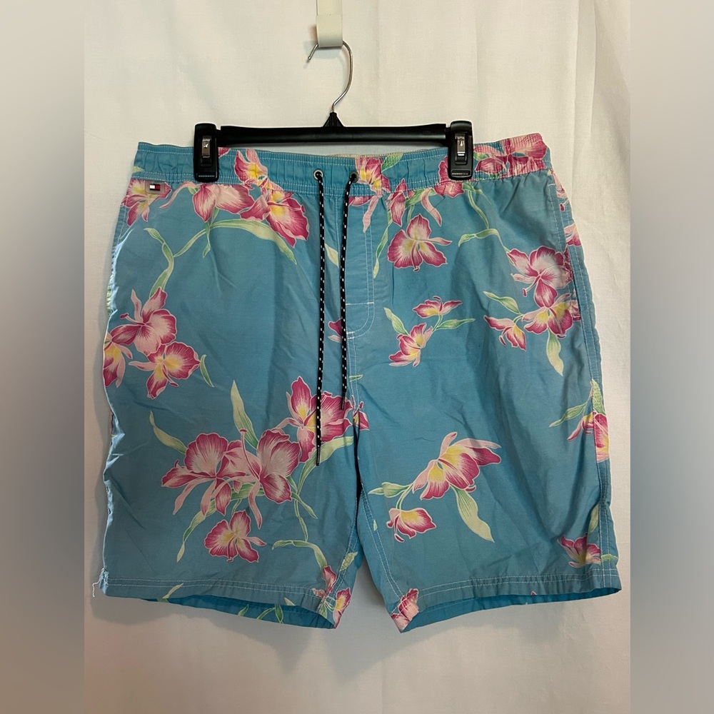Tommy Hilfiger - Floral Blue Swim Trunks